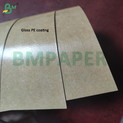 Papel PE Artesanal Castanho Cupstock Papel Força e Durabilidade para Copas