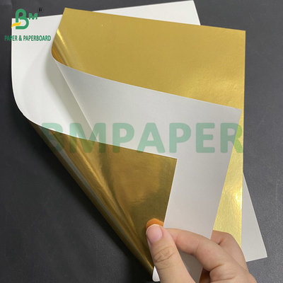 70gm Papel metálico para rótulos de garrafas de cerveja Prateado superior Branco traseiro 765mm