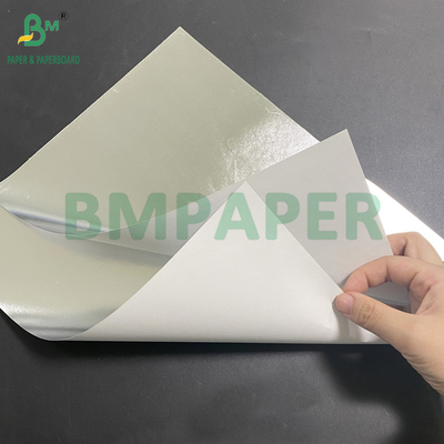 70gm Papel metálico para rótulos de garrafas de cerveja Prateado superior Branco traseiro 765mm