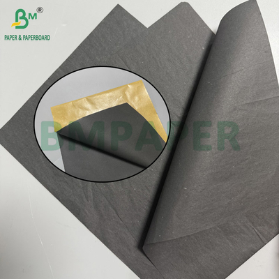 30g Single Gloss Waxed Black Paper Roll 370mm 375mm 380mm Premium Interior Liner para Sacos de Mango
