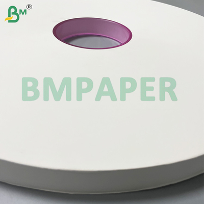 Papel de embalagem de palha branco de 28 gm 38 mm / 44 mm para palhas de restaurante embaladas individualmente