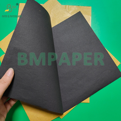 Papel de saco protetor de manga preto de 56 gramas, à prova d'água, de um lado marrom e do outro lado.