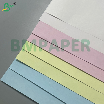 60gm Amarelo / Verde / Rosa Papel de cópia sem carbono CB / CFB / CF Rolls 20lb com imagem preta