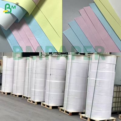 55gm Imagem em branco / azul em branco Papel inoxidável rolos e folhas para impressão de recibos NCR CB / CF / CFB