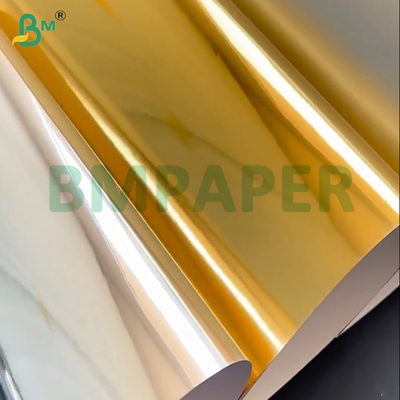 Papel de cartão de ouro metálico 250gm 92lb Superfície de acabamento de espelho