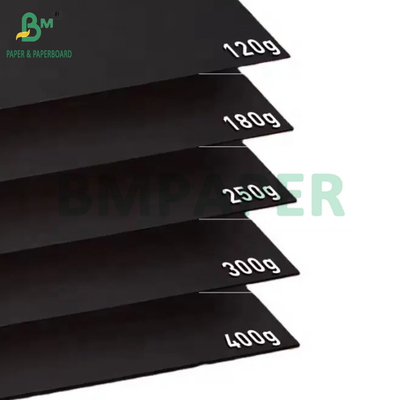 400gm 450gm Folhas de cartão preto para caixa de perfumes 89 x 119cm Boa dobragem
