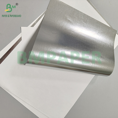 Papel Prata 55gsm 70gsm com Verso Branco para Embrulho de Cigarros e Chá