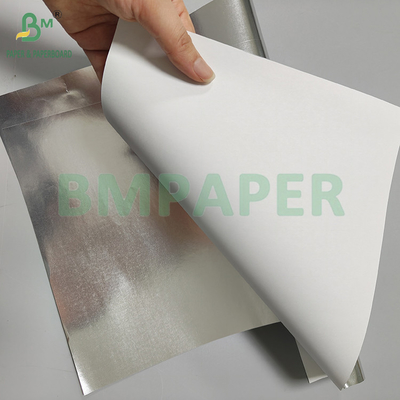 Papel Prata 55gsm 70gsm com Verso Branco para Embrulho de Cigarros e Chá