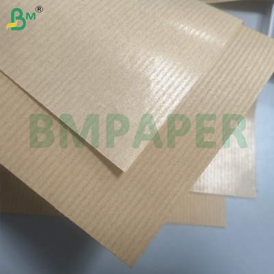 Papel Kraft estriado Textura 40gm Máquina de um lado vidrado brilhante para embalagem