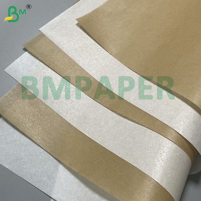 35g 38g Papel de pergaminho de silicone à prova de gordura para fritadeiras a ar, próprio para micro-ondas, castanho, para papel de suporte autoadesivo