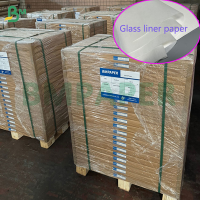 Papel de Vidro Branco de 28 gramas para Forro de Garrafa de Vinho, para Proteção, 11 x 14 polegadas