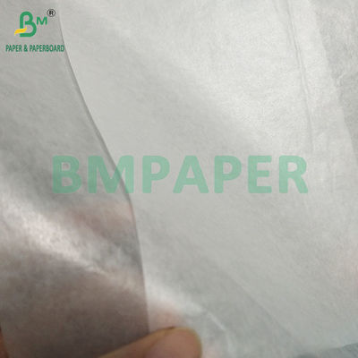 Papel branco translúcido para pão, 20 g/m², à prova de gordura, encerado, brilhante