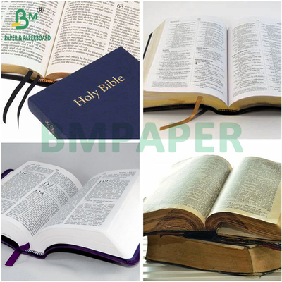 Papel Bíblia Super Leve 35gsm 40gsm Branco Alto para Impressão de Dicionário