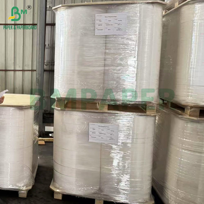 26 grs Rolos de papel branco simples de qualidade alimentar para embalar canudos descartáveis