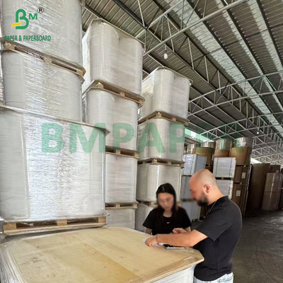 26 grs Rolos de papel branco simples de qualidade alimentar para embalar canudos descartáveis
