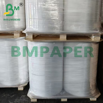 Papel de embrulho branco puro de qualidade alimentar de 26g para canudos de bebida 28/29mm x 6000m