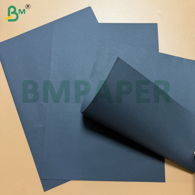 Papel Kraft Preto Profundo Dupla Face 70gsm 80gsm, Rolos de 300-2300mm