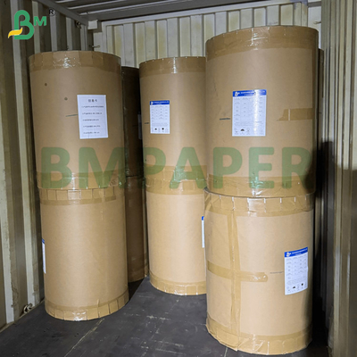 Papel branco absorvente selável a quente para juntas de tampas de garrafa, material em rolo