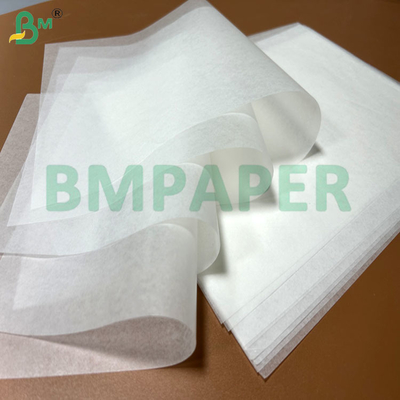30 gm 40 gm Papel de cera branco de qualidade alimentar para embalagem de hambúrgueres 30 x 40 cm
