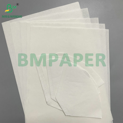 Papel de filtro de café texturizado 50gsm 54gsm branco ou castanho