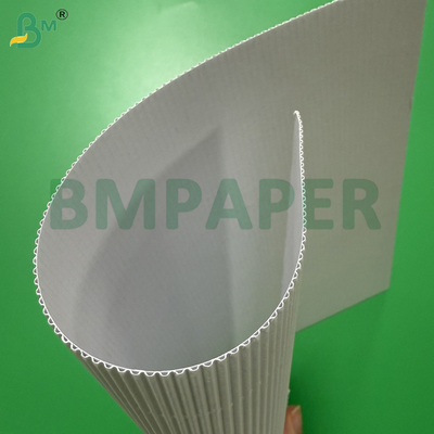 Bobinas de Papel Mic-Ondulado Branco 100cmx50m, 2 Camadas 70gsm + 70gsm