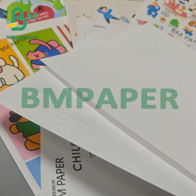 55g 1056D Papel impresso à prova de umidade branco para rótulos e etiquetas
