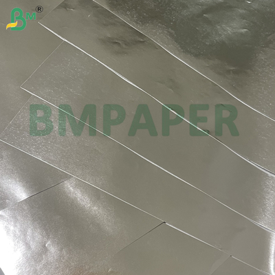Papel de alumínio prateado de alta resistência de 70 g/m² para embalagem de alimentos, hambúrgueres e biscoitos