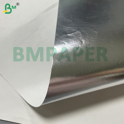 Papel de alumínio prateado de alta resistência de 70 g/m² para embalagem de alimentos, hambúrgueres e biscoitos