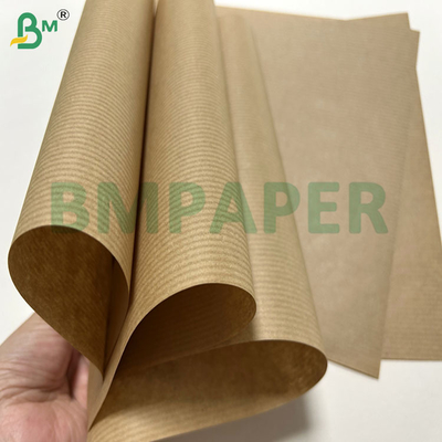 Papel Kraft Marrom Não Branqueado com Nervuras de 60gsm 70gsm Para Embalagem 1100mm 1200mm