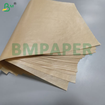 40g Unbleached Brown Parchment Silicone Coated Paper For Barbecue Non - Stick A3
