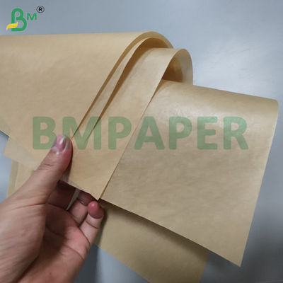 40g Unbleached Brown Parchment Silicone Coated Paper For Barbecue Non - Stick A3