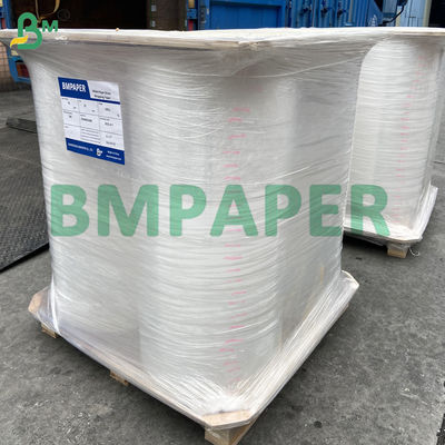 25gsm White Cigarette Wrapping Paper 24mm Roll Width With Narrow Strip