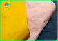 Papel de embalagem Lavável da fibra cor-de-rosa amarela inquebrável na jarda do tamanho 150cm*110 do rolo