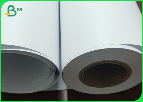 o rolo alto 310 do papel de plotador do CAD da brancura 80G/610/914 milímetros de largura FSC aprovou