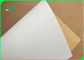 Um argila lateral papel superior branco descorado revestido do forro da parte traseira de Kraft para o pacote do alimento