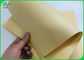 Papel de empacotamento de bambu biodegradável do papel de polpa 70g 90g Brown para o envoltório de alimento