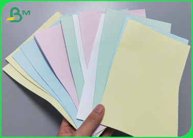 Papel amarelo verde do NCR das cópias de carbono para Incoices 48gsm - 125gsm