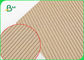 Cartão ondulado da única cara para ofícios de DIY superfície plana 110gsm + 120gsm
