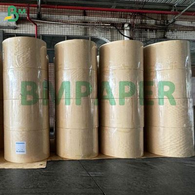 Papel Kraft estriado Textura 40gm Máquina de um lado vidrado brilhante para embalagem