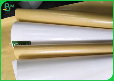 O PE seguro do branco 80gsm+10gsm ou do Brown de FDA revestiu o papel para o alimento de embalagem