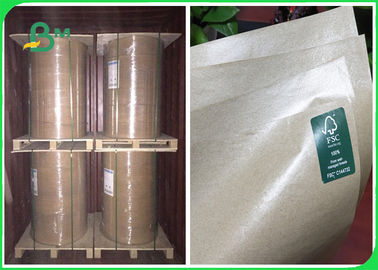 o papel de embalagem de 50g 60g 80g MG Brown Revestiu com o plástico 100cm do produto comestível em Rolls
