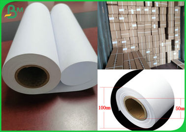 rolo branco do papel bond do plotador do CAD da cor 80g para o desenho de engenharia