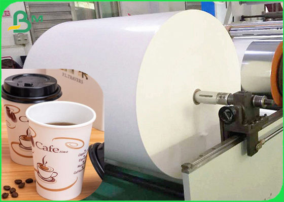 O PE à prova de graxa revestiu o rolo de papel laminado de Cupstock para copos quentes da bebida