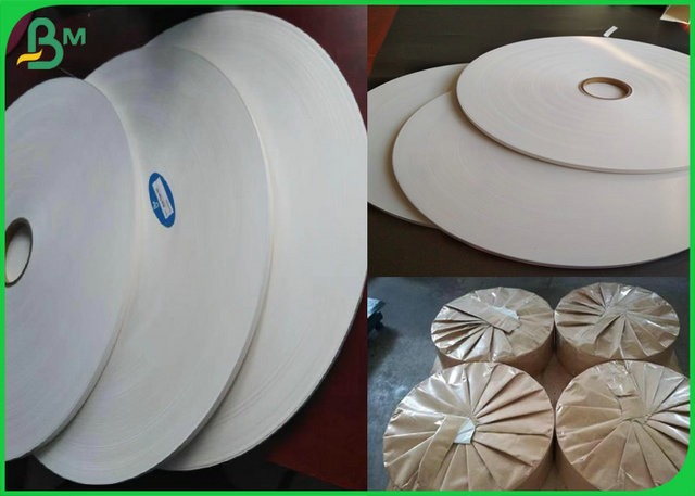 Bom rolo branco 14mm 13.5mm do papel de embalagem de Repellency 120Gr da água para palhas descartáveis