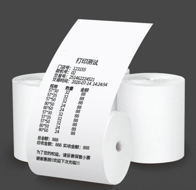 Papel térmico 55gsm da caixa registadora do rolo enorme 640mm 690mm para a impressora da posição