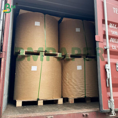 Papel de embalagem de vidros de máquina não branqueado Marrom 1000 mm Largura de rolo 35 gm