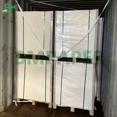 PET revestimento papel de prato de jantar material papel de bandeja de alimentos de cor branca