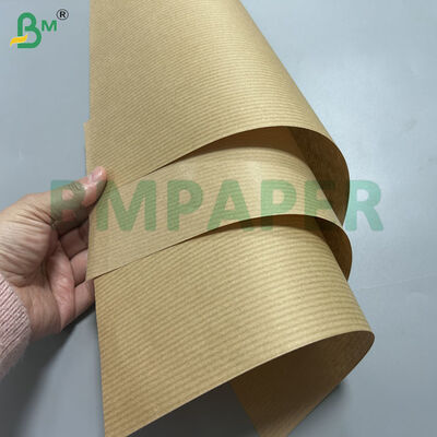 30gm 32gm Marrom Cor MG Papel Kraft Ribbed Para Embalagem de Alimentos 700mm 800mm