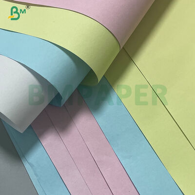 78 gm CB CFB CF Amarelo Branco Rosa Papel de cópia sem carbono 214MM