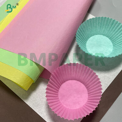 Papel para Cupcake Muffin Branco Impermeável a Gordura Amarelo Verde para Cozer